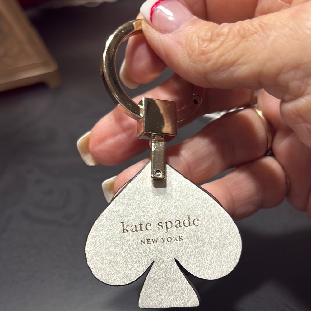 Kate Spade White Keychain